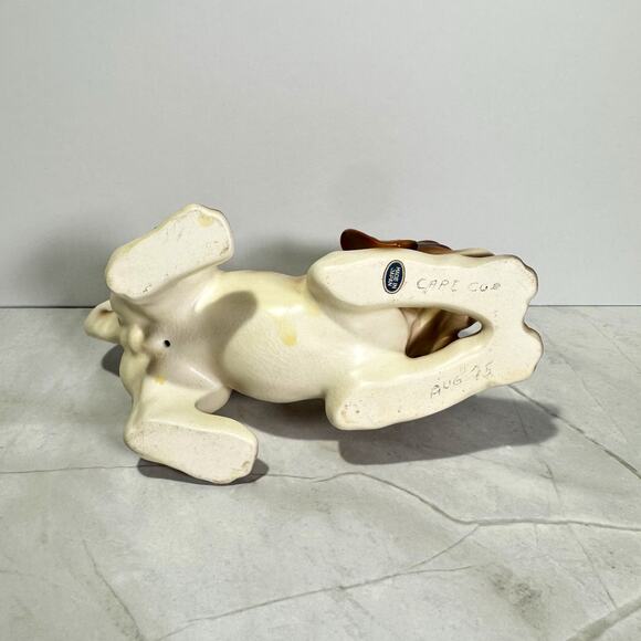 Vintage Porcelain Cocker Spaniel Dog Figurine Brown and White Made in Japan - Picture 6 of 8